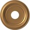 Ekena Millwork Traditional PVC Medallion (Canopies up to 7 1/2"), 13"OD x 3 1/2"ID x 1 1/4"P, Bright Coat Gold CMP13TRBGL - alternate 1
